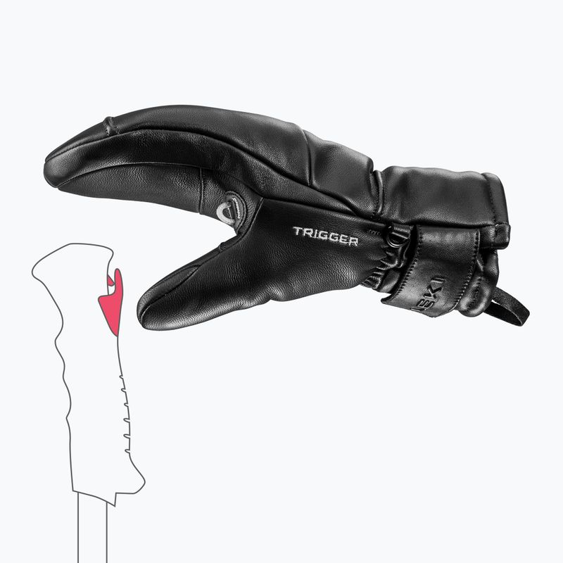 Rękawice narciarskie damskie LEKI Glace Prime TR Women Mitt black 5
