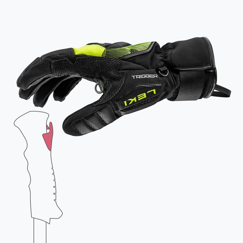 Rękawice narciarskie LEKI WCR Core TR black/neon yellow 5