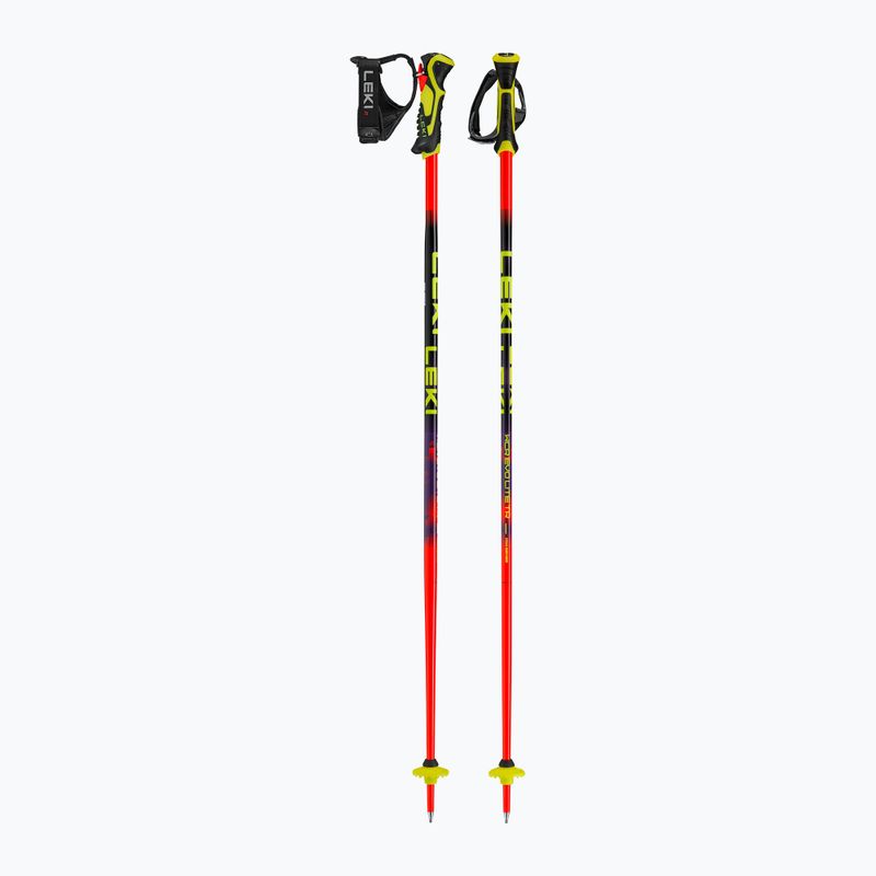Kije narciarskie dziecięce LEKI WCR Evo Lite SL TR bright red/black/neon yellow