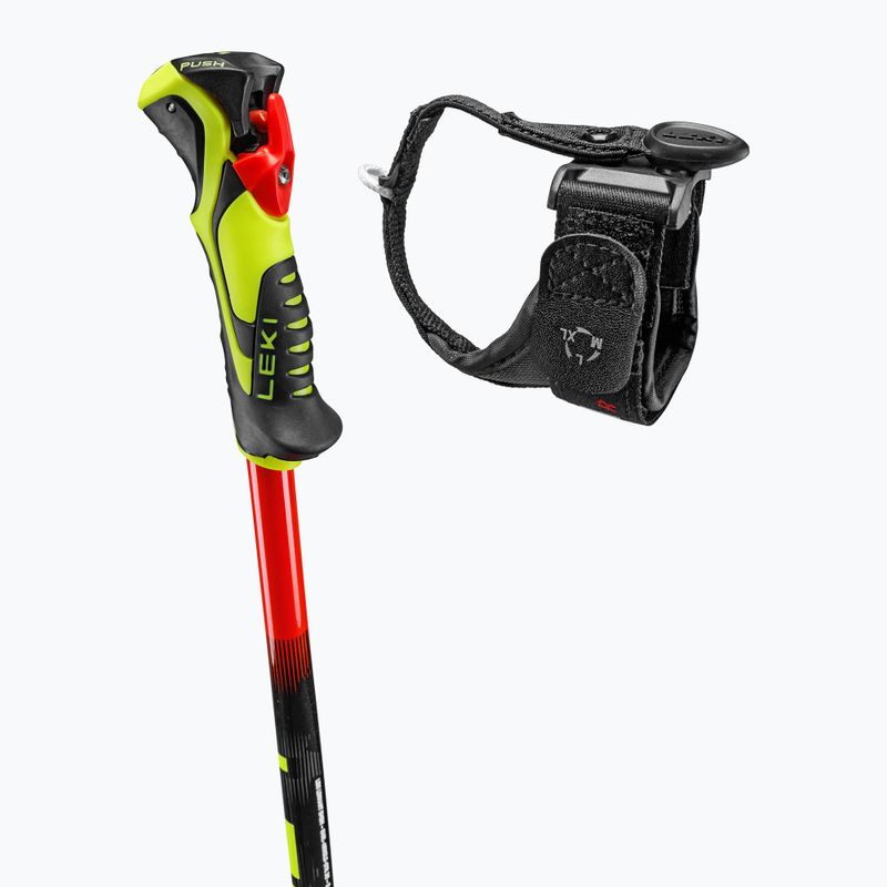 Kije narciarskie dziecięce LEKI WCR Evo Lite SL TR bright red/black/neon yellow 4