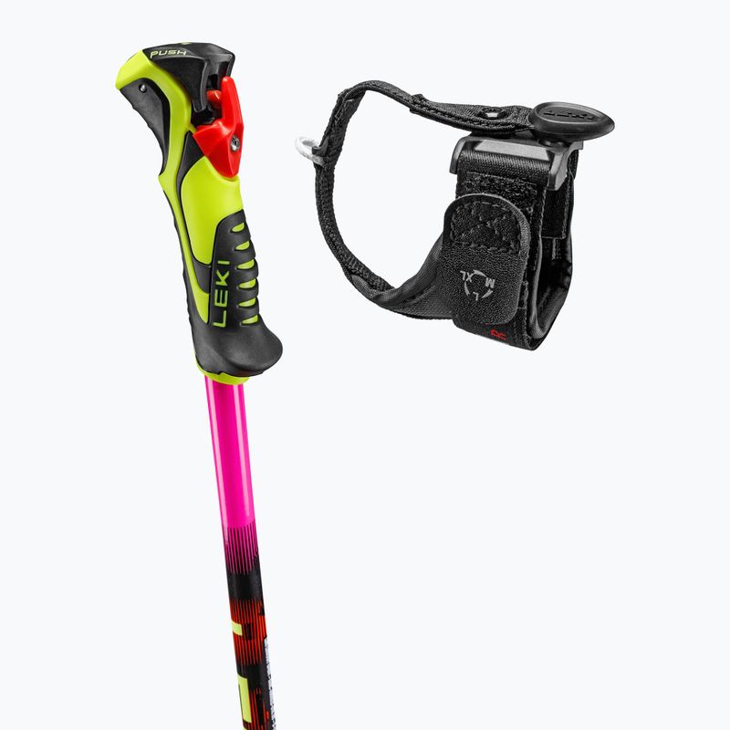 Kije narciarskie dziecięce LEKI WCR Evo Lite SL TR neon pink/black/neon yellow 4