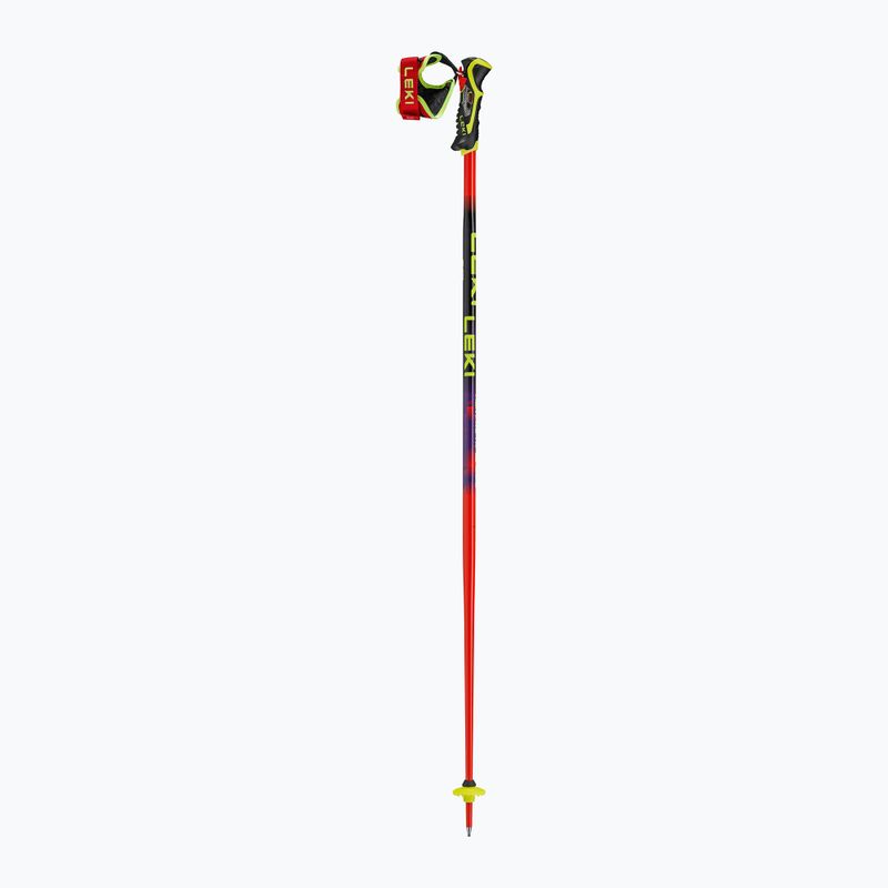 Kije narciarskie LEKI WCR Pro SL TR bright red/black/neon yellow 2