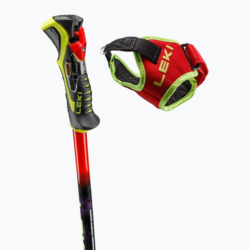 Kije narciarskie LEKI WCR Pro SL TR bright red/black/neon yellow 4