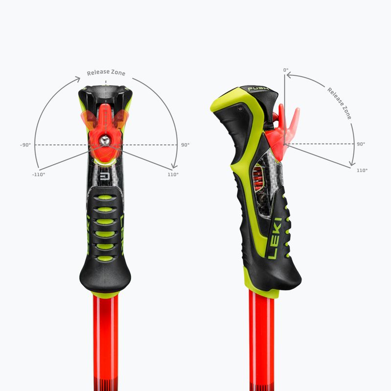 Kije narciarskie LEKI WCR Pro SL TR bright red/black/neon yellow 7