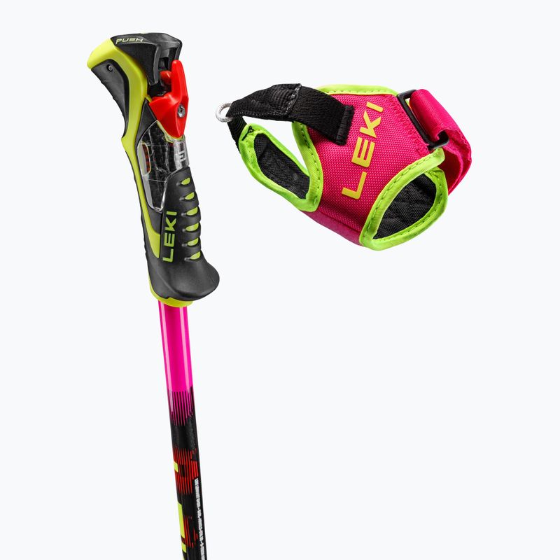 Kije narciarskie dziecięce LEKI WCR Pro Lite SL TR neon pink/black/neon yellow 4