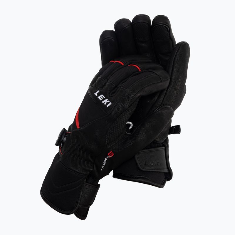 Rękawice narciarskie męskie LEKI Griffin Tune S Boa black/red