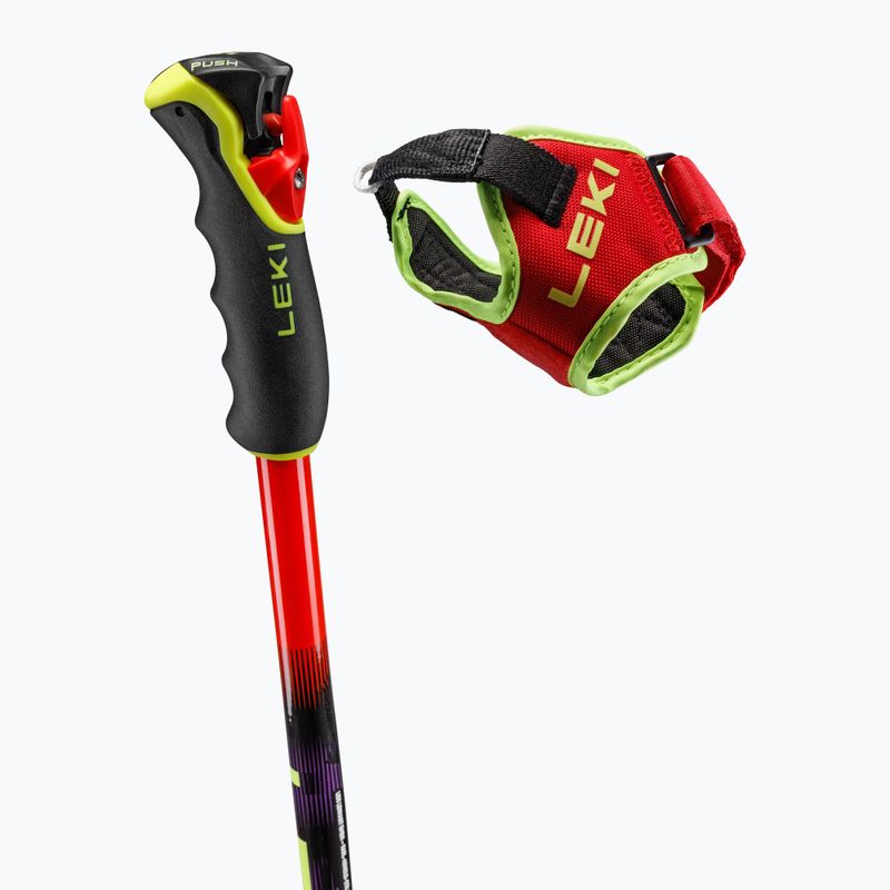 Kije narciarskie LEKI WCR Pro GS TR bright red/black/neon yellow 4