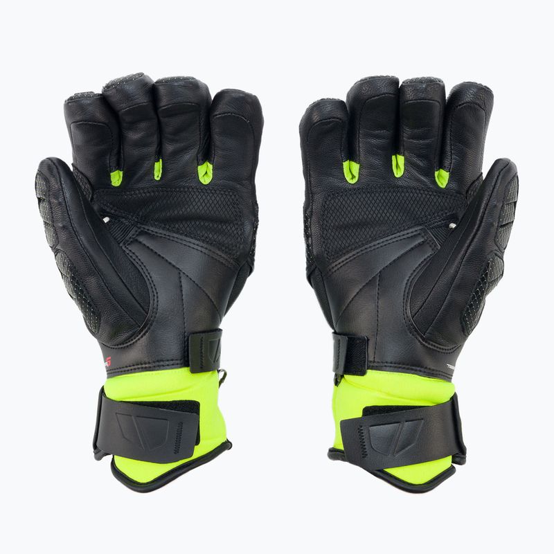 Rękawice narciarskie męskie LEKI Worldcup Race Flex S Speed System black/ice lemon 2