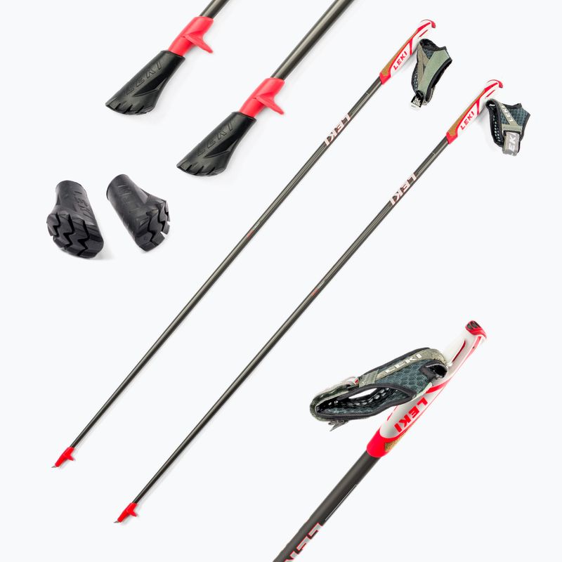 Kije nordic walking LEKI Flash Carbon szare 65025601115 6