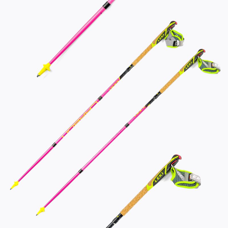 Kije biegowe LEKI Micro Trail Pro różowe 65025852110 6