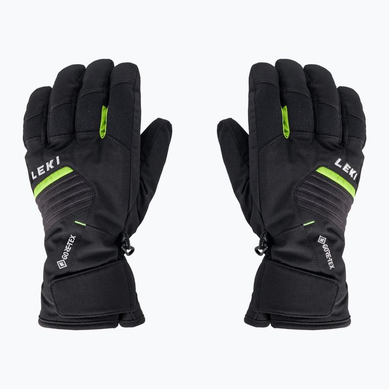 Rękawice narciarskie LEKI Spox GTX black/lime 2