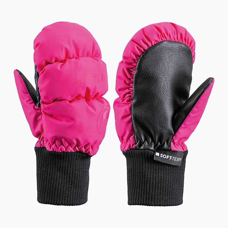 Rękawice narciarskie dziecięce LEKI Little Eskimo Mitt Short Junior pink 6