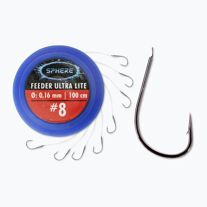 Haczyki Browning Sphere Feeder Ultra Lite Z Przyponami srebrne 4789008