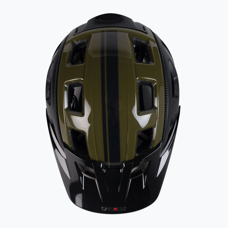 Kask rowerowy CASCO MTBE 2 black/olive matt 6