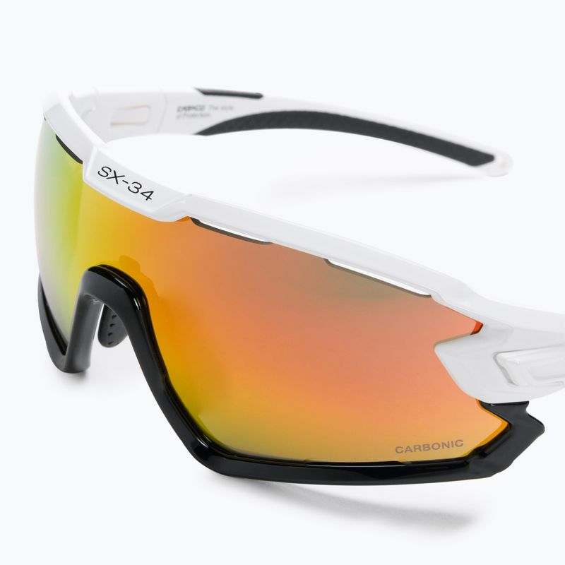 Okulary przeciwsłoneczne CASCO SX-34 Carbonic white/black/red 3