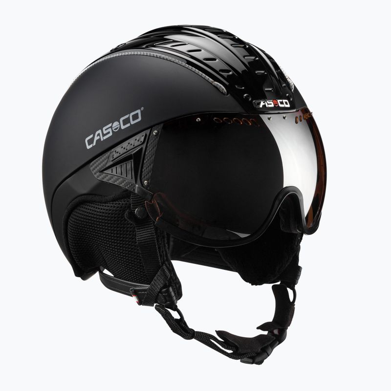 Kask narciarski CASCO SP-2 Carbonic Visor black