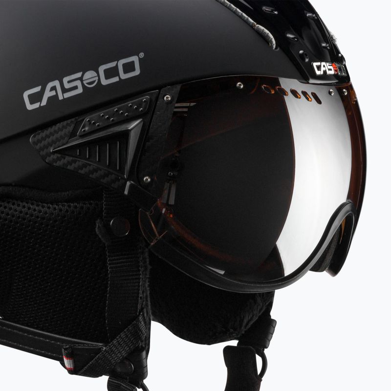 Kask narciarski CASCO SP-2 Carbonic Visor black 6