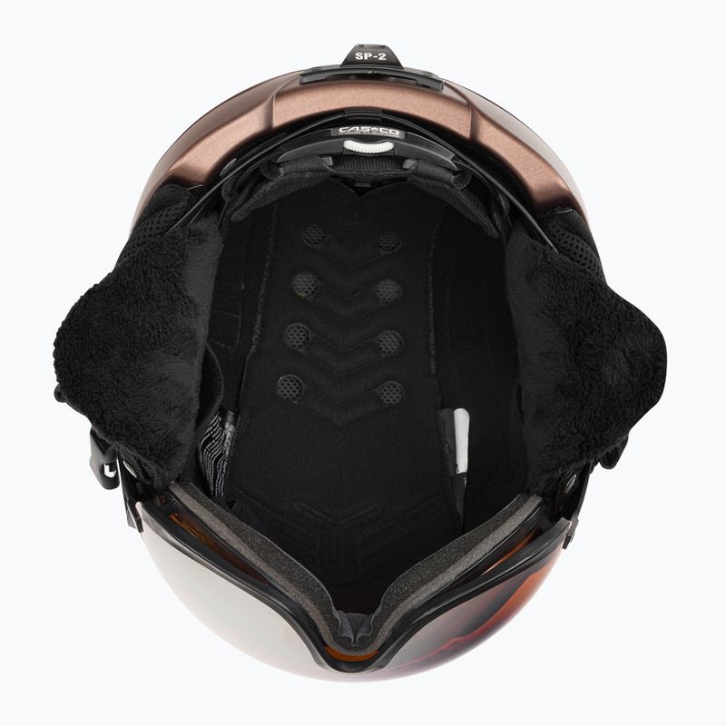 Kask narciarski CASCO SP-2 Visor Carbonic brown 5