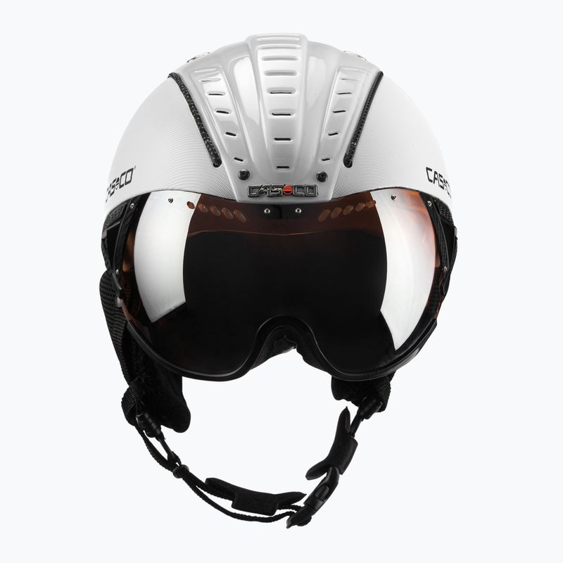 Kask narciarski CASCO SP-2 Visor Carbonic white 2