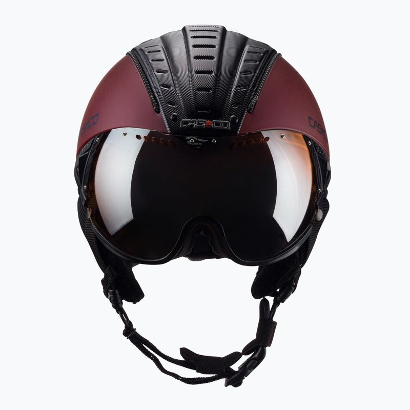 Kask narciarski CASCO SP-2 Visor Carbonic red 2