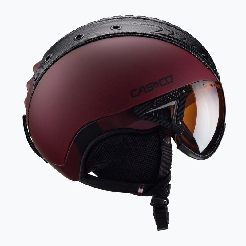 Kask narciarski CASCO SP-2 Visor Carbonic red 3