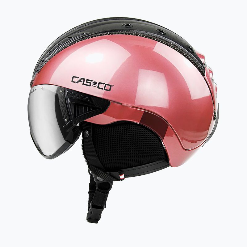 Kask narciarski CASCO SP-2 Visor Carbonic black/rose 7