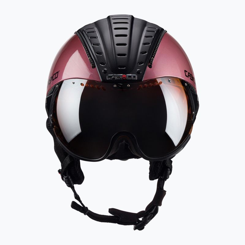 Kask narciarski CASCO SP-2 Visor Carbonic black/rose 2