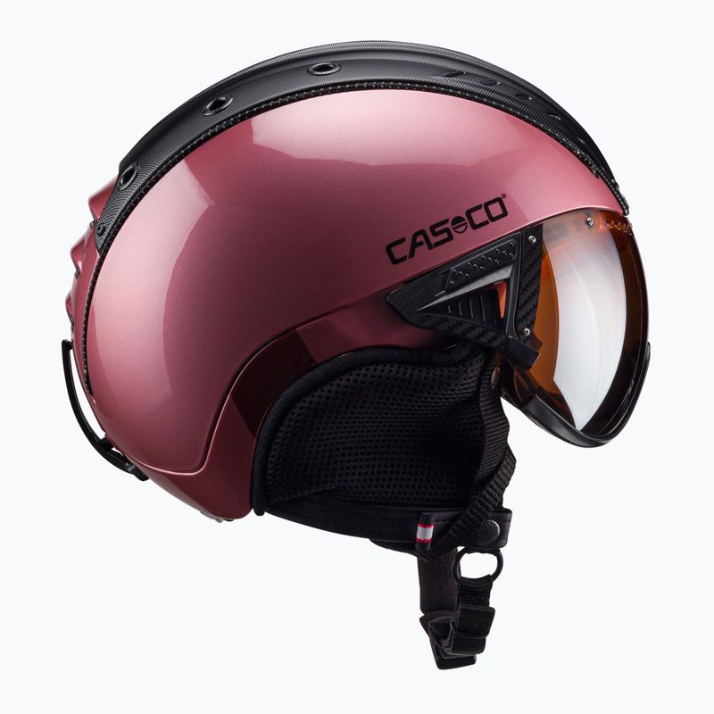 Kask narciarski CASCO SP-2 Carbonic Visor black/rose 3