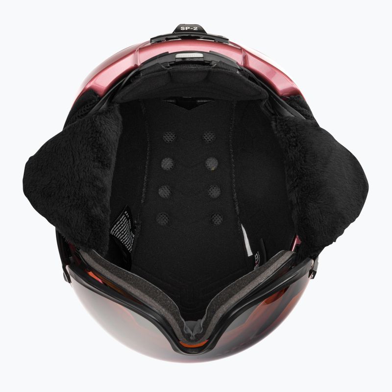 Kask narciarski CASCO SP-2 Carbonic Visor black/rose 5