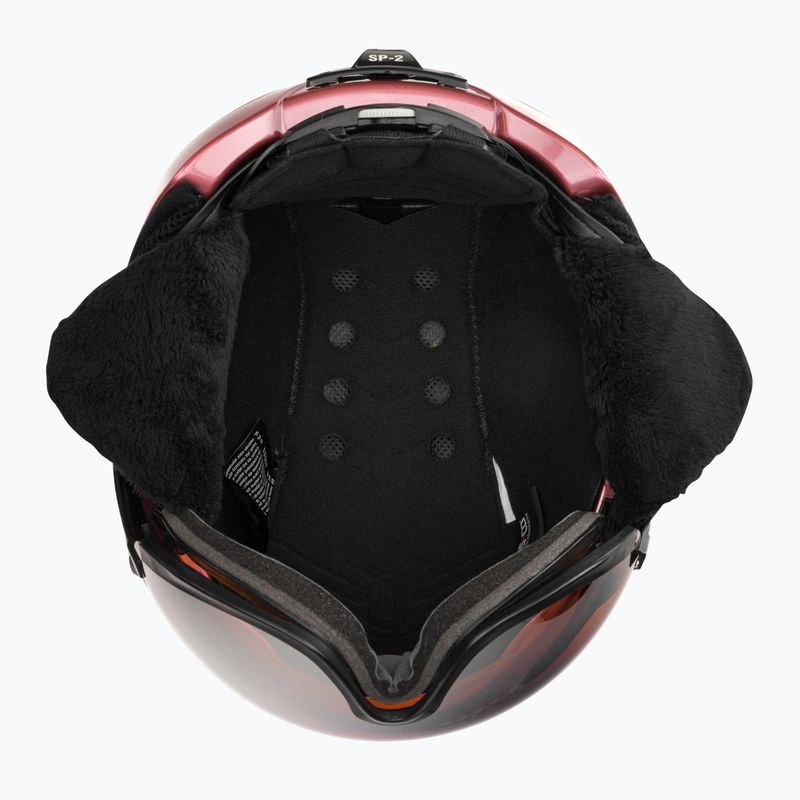 Kask narciarski CASCO SP-2 Visor Carbonic black/rose 5