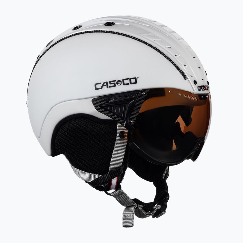 Kask narciarski CASCO SP-2 Visor Carbonic 2021 white