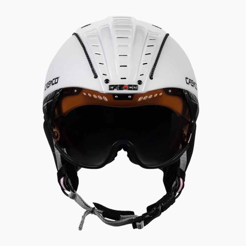 Kask narciarski CASCO SP-2 Visor Carbonic 2021 white 2