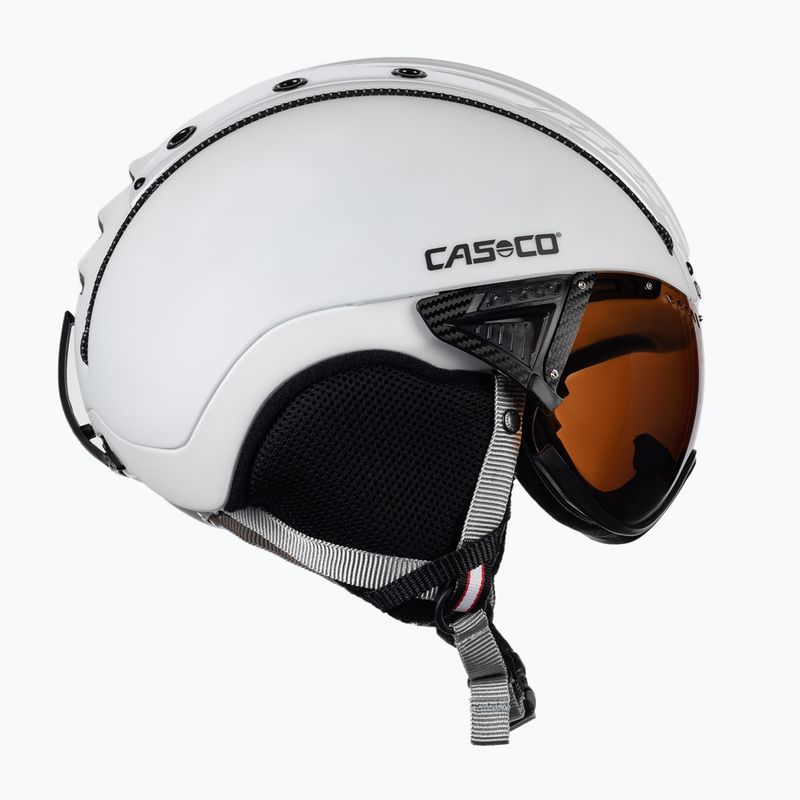 Kask narciarski CASCO SP-2 Visor Carbonic 2021 white 4