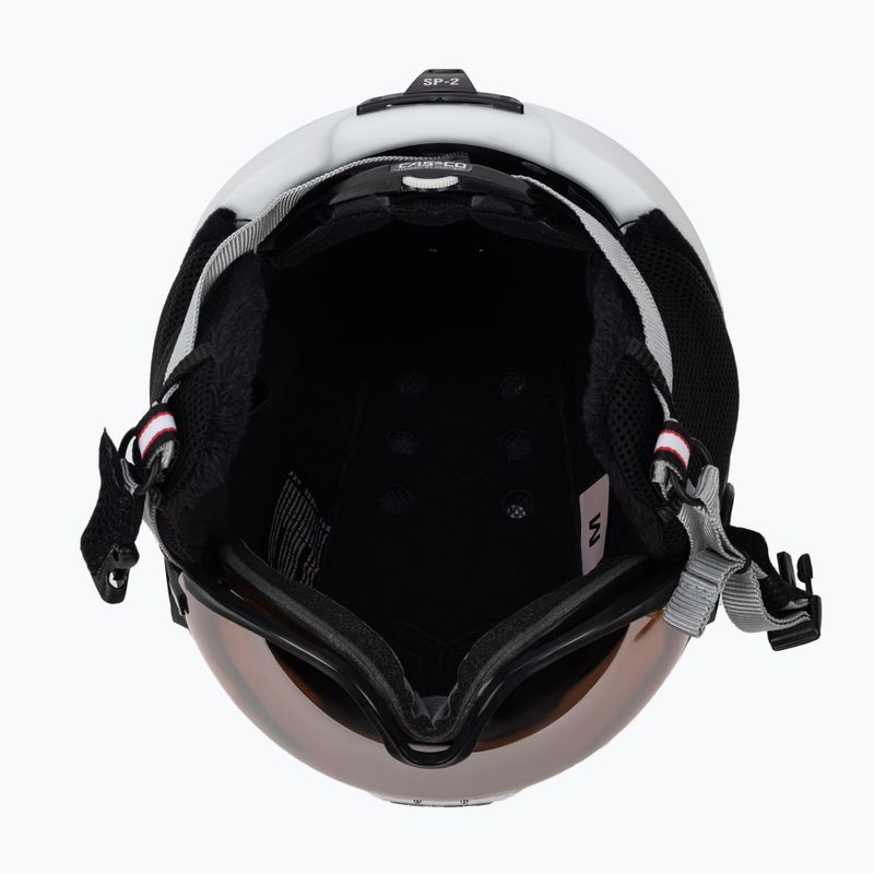 Kask narciarski CASCO SP-2 Visor Carbonic 2021 white 5