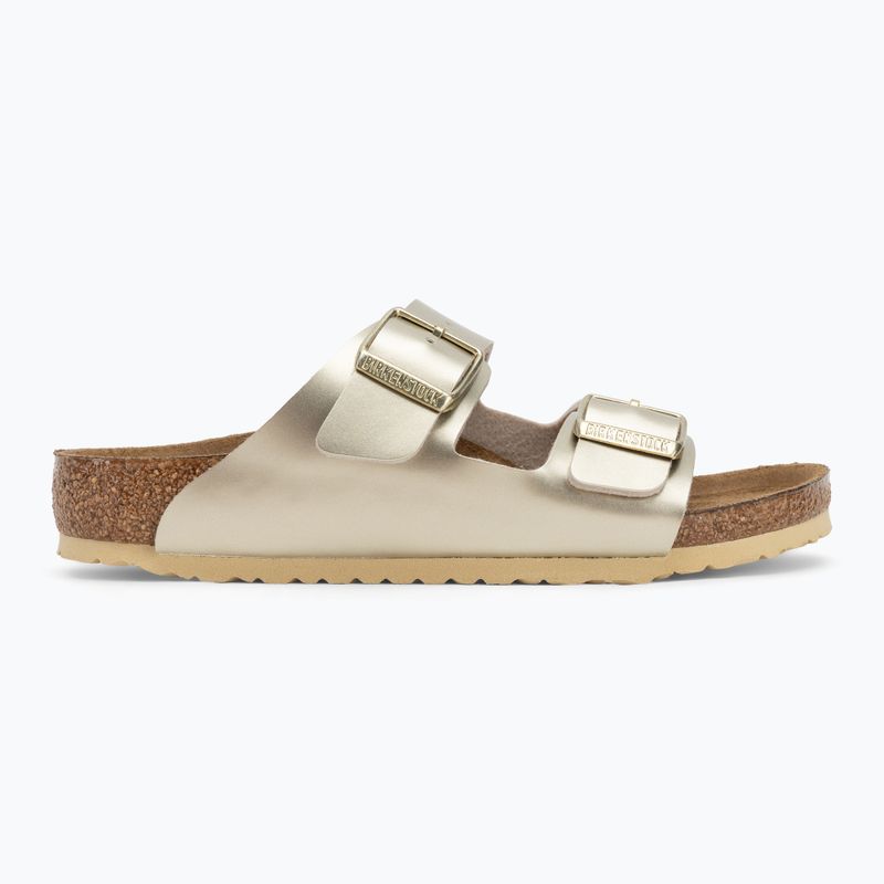 Klapki BIRKENSTOCK Arizona BF Narrow electric metallic gold 2