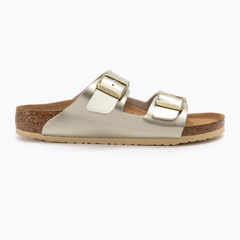 Klapki BIRKENSTOCK Arizona BF Narrow electric metallic gold 2