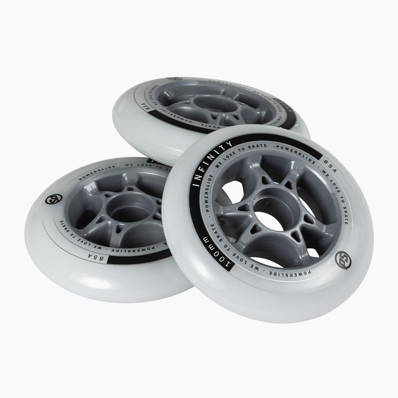 Kółko do rolek Powerslide Infinity 100 mm/85A white/black/blue 4