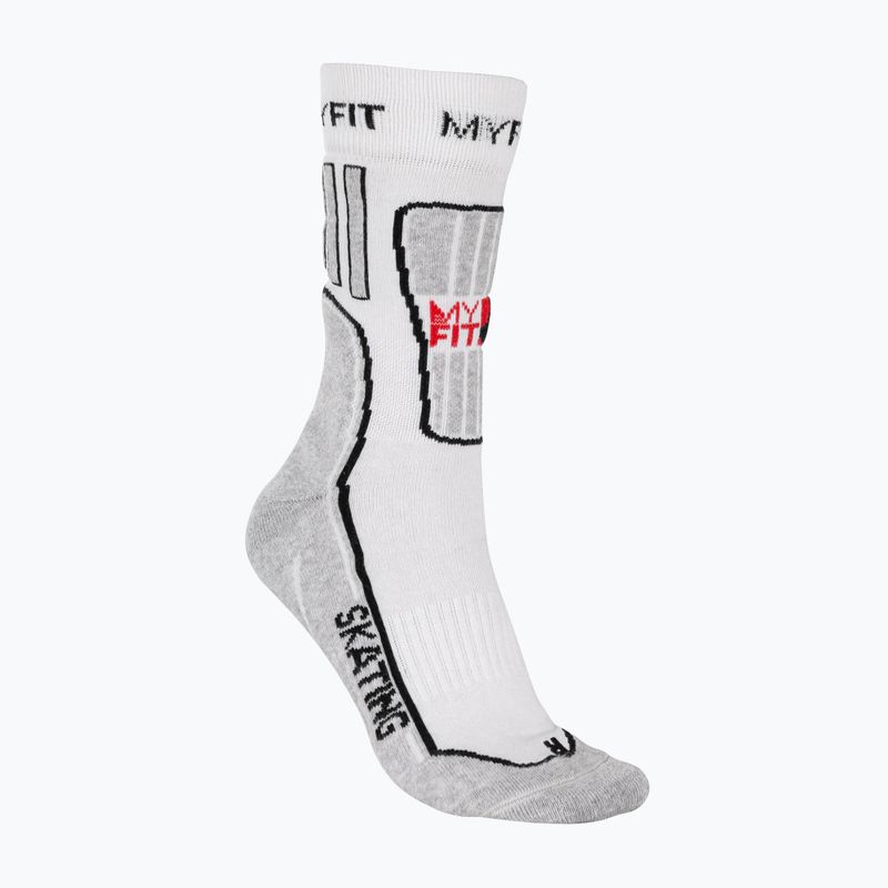 Skarpety MYFIT Skating white/grey 4