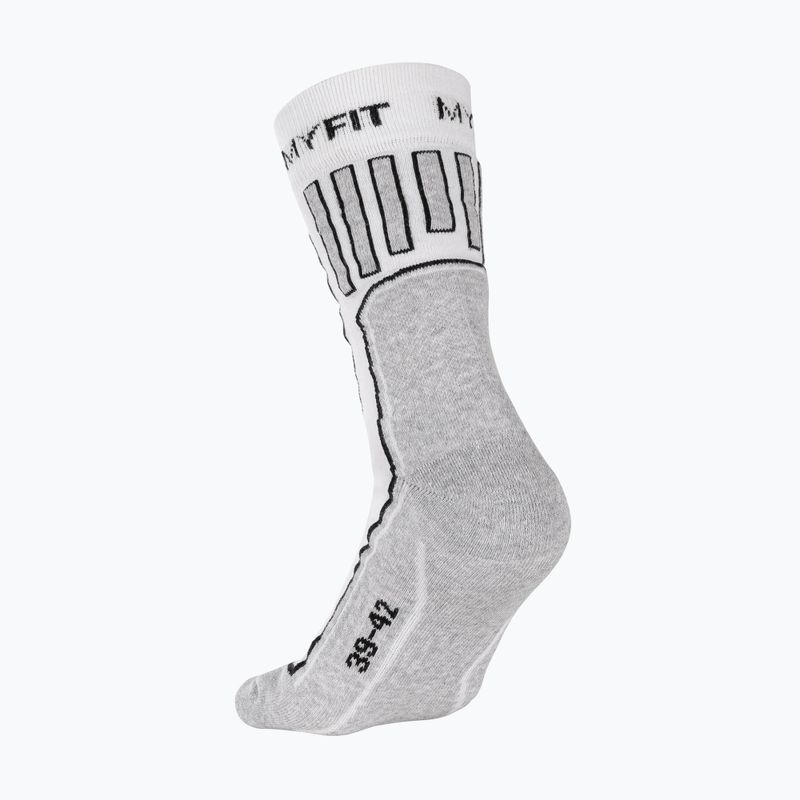 Skarpety MYFIT Skating white/grey 5