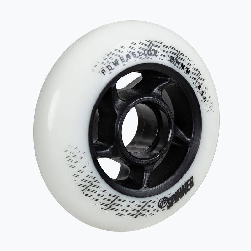 Kółka do rolek Powerslide Spinner 84 mm/88A 4 szt. white 2