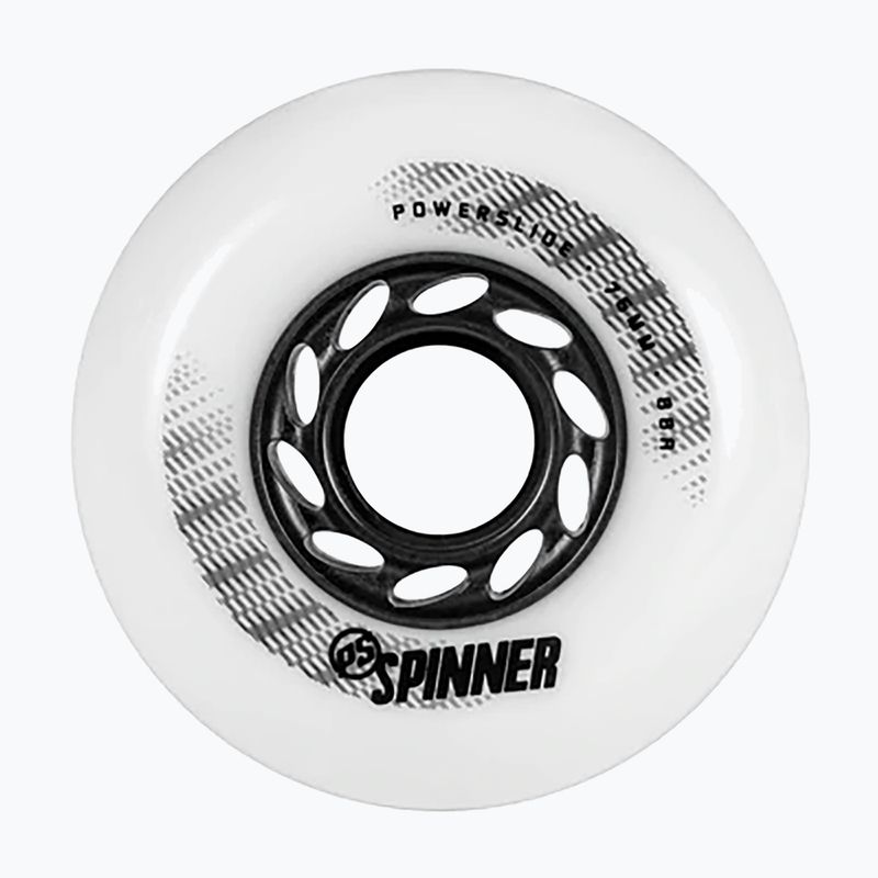 Kółka do rolek Powerslide Spinner 76 mm/88A 4 szt. white