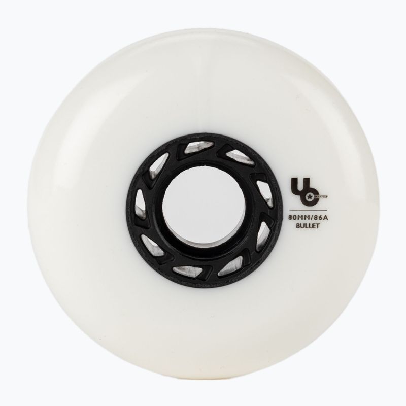Kółka do rolek UNDERCOVER WHEELS Team 80 mm/86A 4 szt. white 2