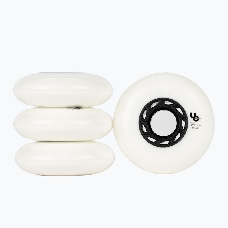 Kółka do rolek Powerslide Team 72 mm/88A 4 szt. white