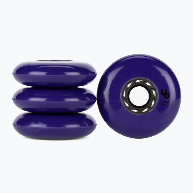 Kółka do rolek UNDERCOVER WHEELS Team 80 mm/86A 4 szt. violet