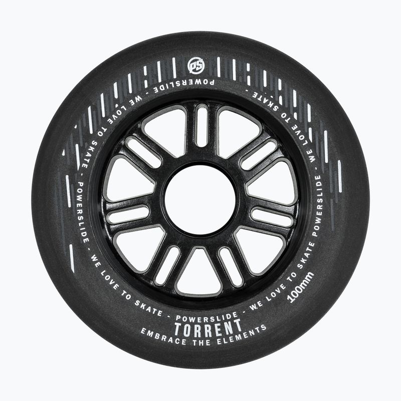 Kółka do rolek Powerslide Torrent Rain 100 mm/84A 4 szt. black
