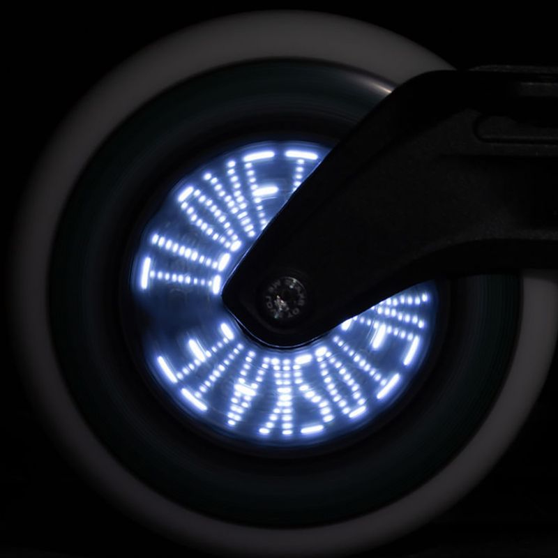 Kółko do rolek Powerslide Graphix LED Wheel 100 Left 100 mm/85A white/black 3