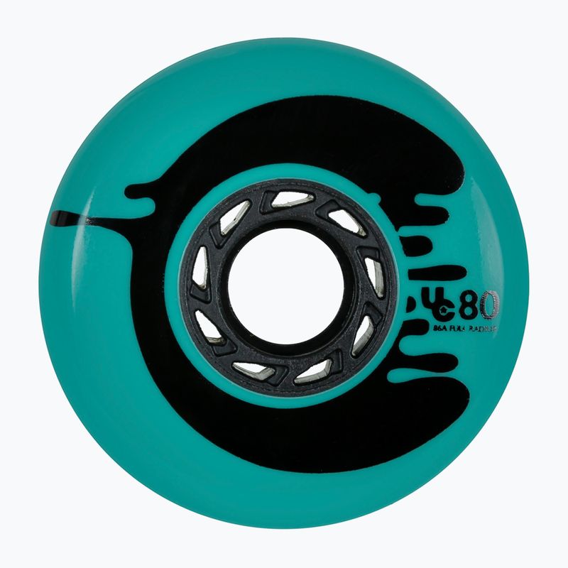 Kółka do rolek UNDERCOVER WHEELS Cosmic 80 mm/88A 4 szt. roche teal