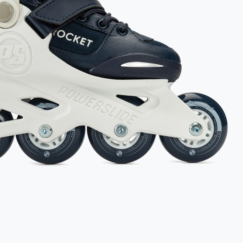 Rolki dziecięce Powerslide Rocket Jr white/navy blue 6