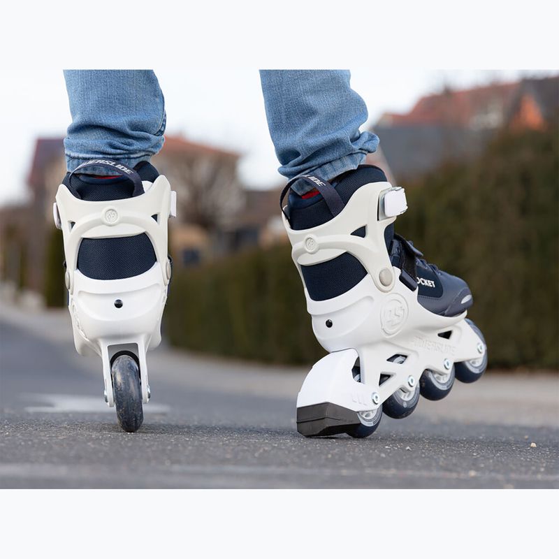 Rolki dziecięce Powerslide Rocket white/navy blue 18