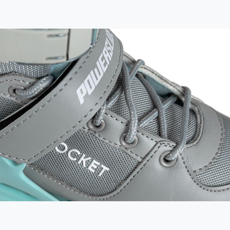 Rolki dziecięce Powerslide Rocket grey/teal 17